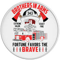 BROTHERS IN ARMS WHITE TIRE COVER