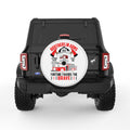 BROTHERS IN ARMS WHITE TIRE COVER