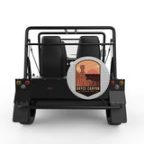 BRYCE CANYON SILVER CARBON FIBER TIRE COVER FOR MOKE