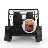 BRYCE CANYON WHITE CARBON FIBER TIRE COVER FOR MOKE