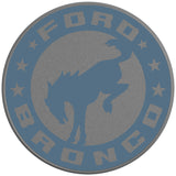 BUCKING BRONCO CIRCLE AREA 51 SILVER CARBON FIBER TIRE COVER