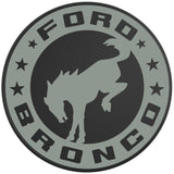 BUCKING BRONCO CIRCLE CACTUS GRAY BLACK TIRE COVER