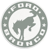 BUCKING BRONCO CIRCLE CACTUS GRAY PEARL  WHITE CARBON FIBER TIRE COVER