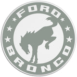 BUCKING BRONCO CIRCLE CACTUS GRAY WHITE TIRE COVER