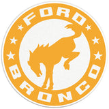 BUCKING BRONCO CIRCLE CYBER ORANGE PEARL  WHITE CARBON FIBER TIRE COVER