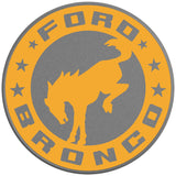 BUCKING BRONCO CIRCLE CYBER ORANGE SILVER CARBON FIBER TIRE COVER