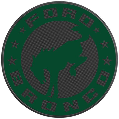 BUCKING BRONCO CIRCLE ERUPTION GREEN BLACK CARBON FIBER TIRE COVER