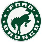 BUCKING BRONCO CIRCLE ERUPTION GREEN PEARL  WHITE CARBON FIBER TIRE COVER