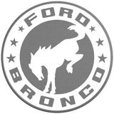 BUCKING BRONCO CIRCLE OXFORD WHITE SILVER CARBON FIBER TIRE COVER