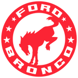 BUCKING BRONCO CIRCLE RACE RED