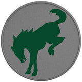 BUCKING BRONCO ERUPTION GREEN SILVER CARBON FIBER TIRE COVER