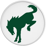 BUCKING BRONCO ERUPTION GREEN WHITE TIRE COVER