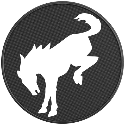 BUCKING BRONCO OXFORD WHITE BLACK CARBON FIBER TIRE COVER