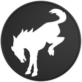 BUCKING BRONCO OXFORD WHITE BLACK TIRE COVER