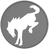 BUCKING BRONCO OXFORD WHITE SILVER CARBON FIBER TIRE COVER