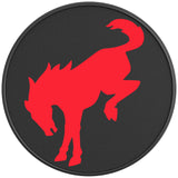 BUCKING BRONCO RACE RED BLACK CARBON FIBER TIRE COVER