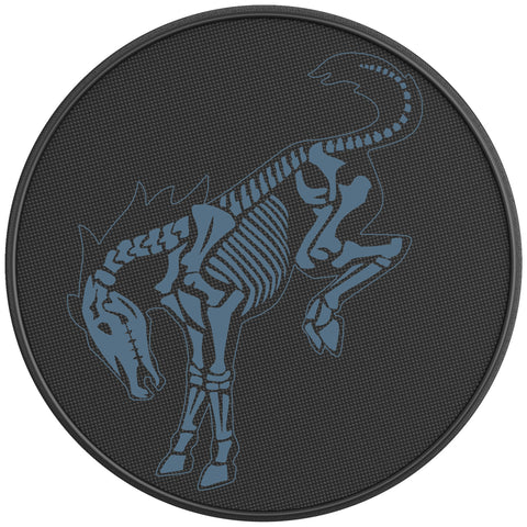 BUCKING BRONCO SKELETON AREA 51 BLACK CARBON FIBER TIRE COVER