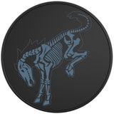 BUCKING BRONCO SKELETON AREA 51 BLACK TIRE COVER