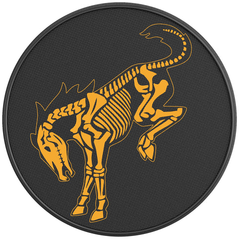 BUCKING BRONCO SKELETON CYBER ORANGE BLACK CARBON FIBER TIRE COVER