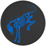 BUCKING BRONCO SKELETON VELOCITY BLUE BLACK CARBON FIBER TIRE COVER