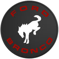 BUCKING FORD BRONCO BLACK TIRE COVER