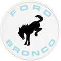 BUCKING FORD BRONCO ROBINS EGG BLUE PEARL  WHITE CARBON FIBER TIRE COVER