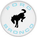 BUCKING FORD BRONCO ROBINS EGG BLUE WHITE TIRE COVER