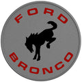 BUCKING FORD BRONCO SILVER CARBON FIBER TIRE COVER