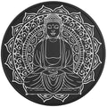 BUDDHA BLACK TIRE COVER