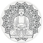 BUDDHA PEARL  WHITE CARBON FIBER TIRE COVER