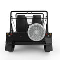 BUDDHA SILVER CARBON FIBER TIRE COVER FOR MOKE
