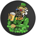 BULLDOG ST PATRICKS DAY BLACK TIRE COVER