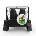 BULLDOG ST PATRICKS DAY WHITE TIRE COVER FOR MOKE