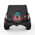 BALD EAGLE HEAD BLACK TIRE COVER