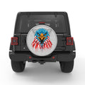 BALD EAGLE HEAD WHITE TIRE COVER