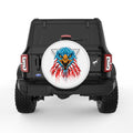 BALD EAGLE HEAD WHITE TIRE COVER