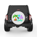 BE A LITTLE SALTY PEARL  WHITE CARBON FIBER TIRE COVER