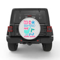 BE A MERMAID MAKE WAVES BLACK TIRE COVER