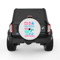BE A MERMAID MAKE WAVES PEARL  WHITE CARBON FIBER TIRE COVER