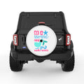 BE A MERMAID MAKE WAVES WHITE TIRE COVER