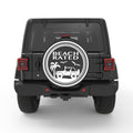 BEACH RATED PEARL  WHITE CARBON FIBER TIRE COVER