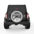 BEACH RATED BLACK CARBON FIBER TIRE COVER