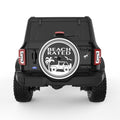 BEACH RATED BLACK TIRE COVER