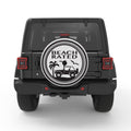 BEACH RATED SILVER CARBON FIBER TIRE COVER