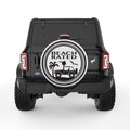 BEACH RATED PEARL  WHITE CARBON FIBER TIRE COVER