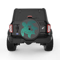 BEACH VIBES SEA TURTLE BLACK CARBON FIBER TIRE COVER