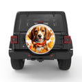 BEAGLE AUTUMN BLACK TIRE COVER