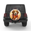 BEAGLE FALL WHITE TIRE COVER
