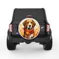 BEAGLE FALL PEARL  WHITE CARBON FIBER TIRE COVER