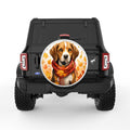 BEAGLE FALL WHITE TIRE COVER